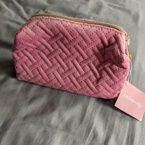 NWT Ulta Beauty Pink Quilted Makeup Pouch